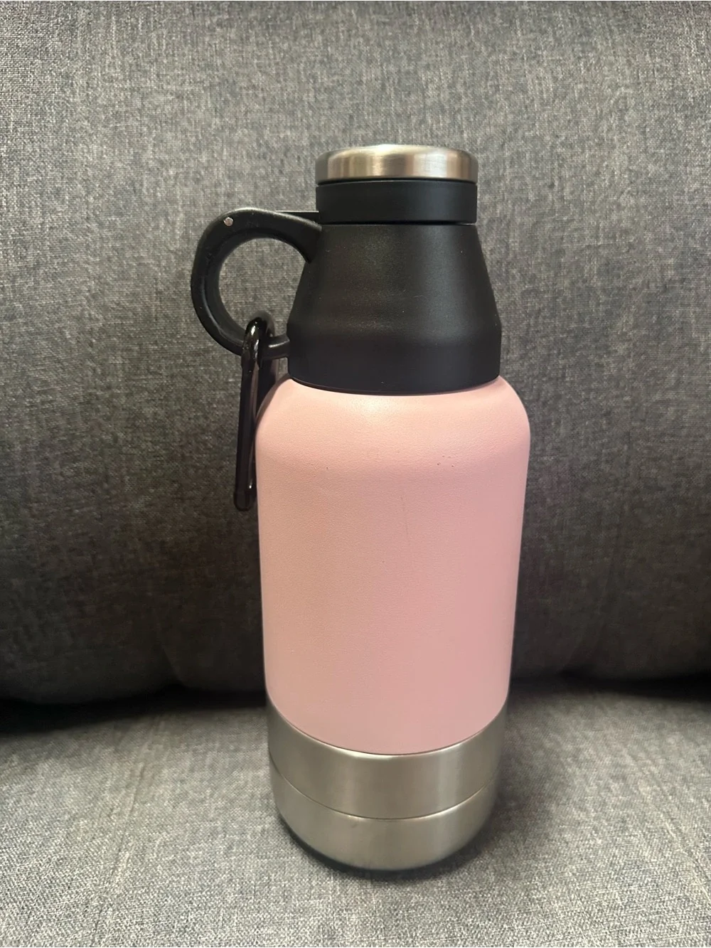 Hydrator 32oz Portable Dog Water Bottle w/Dog Bowls in Pretty Girl Pink